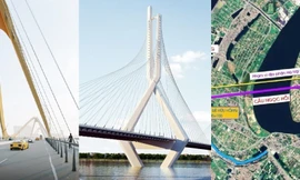Công bố thiết kế 3 'siêu' cầu vượt sông Hồng vừa được Hà Nội thông qua