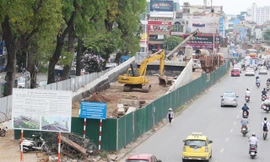Đường Yên Phụ một trong 10 điểm ùn tắc do công trường thi công gây ra