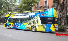 Xe búyt du lịch 2 tầng sẽ vận hành trên tuyến City tour thứ 2 Hà Nội. 