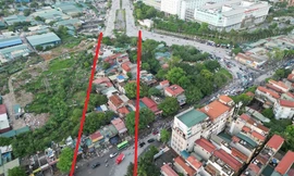 Nút giao 'dị dạng' vì mặt bằng chưa giải phóng xong 