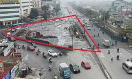 Phân luồng lại giao thông nút giao Giải Phóng - Kim Đồng 