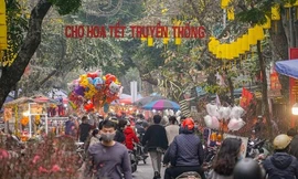 Hà Nội cấm đường trên nhiều tuyến phố để mở chợ hoa Tết