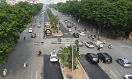 Diện mạo đường Hoàng Quốc Việt sau khi có thêm 2 làn xe 