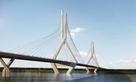 Sáng 19/5, Hà Nội khởi công cầu Tứ Liên với thiết kế trụ đài dây văng hình ảnh rồng bay