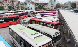Khách đến bến xe Hà Nội dự kiến tăng 300% so với ngày thường
