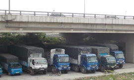 Hiện thành phố Hà Nội đang cấp phép tổ chức trông xe tại nhiều gần cầu
