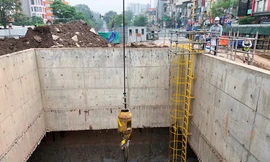 Cận cảnh những đoạn hầm đầu tiên tuyến metro Nhổn - ga Hà Nội vừa hình thành