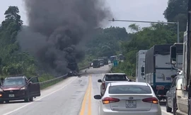 Hiện trường vụ cháy.