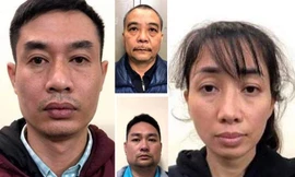 Nhóm đối tượng bị khởi tố.