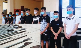 Nhóm đối tượng bị triệu tập làm việc.