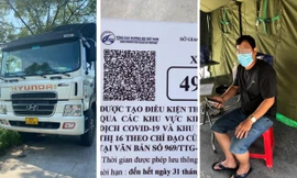 Xe tải sử dụng mã nhận diện QR Code giả.