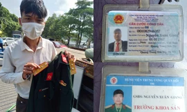 Đối tượng Giang cùng số giấy tờ mang theo người