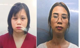 Bị can Vân (trái) và Diệp. Ảnh Công an cung cấp.