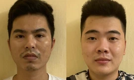 Hai đối tượng Phong (trái) và Nhiệm (phải).