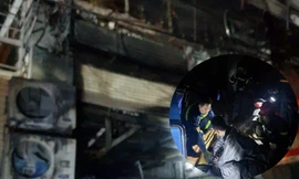 Hiện trường vụ cháy.