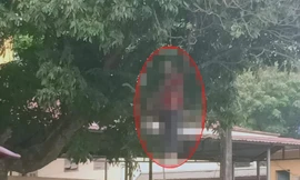 Khu vực phát hiện thi thể nạn nhân.