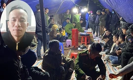 Ban chuyên án triệt phá tụ điểm đánh bạc (ảnh lớn) và Hải 'lu' (ảnh nhỏ).