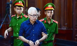 Cựu Tổng Giám đốc Trần Phương Bình trong 1 lần hầu tòa. Ảnh: Tân Châu