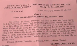 Công an địa phương vừa có báo cáo vụ việc. ảnh: Tân Châu