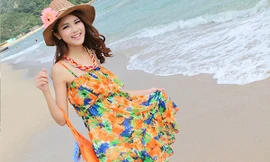 Váy hoa duyên dáng cho ngày hè