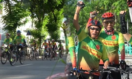 Cựu binh U90 khởi xướng phong trào đạp xe rèn luyện sức khỏe