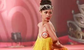 Mỹ Hạnh trong màn trình diễn Dance Sport