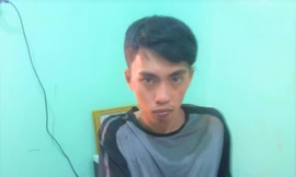 Đối tượng Minh, tại cơ quan công an