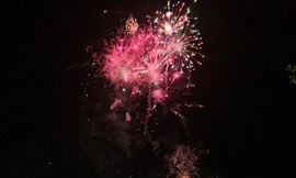 Bắn pháo hoa tại Lễ Kỷ niệm 20 năm tái lập tỉnh Đắk Nông