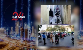 NHỊP SỐNG 24h: Dỡ barie ngõ nhỏ, người đi xe máy 'cắt' ngang dòng phương tiện để lên cầu vượt