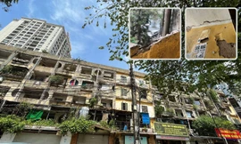 Bên trong những khu tập thể cũ chờ sập, nguy hiểm cấp độ D