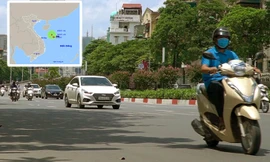 Vùng áp thấp trên biển Đông đang mạnh lên gây mưa lớn