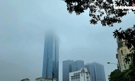 Hà Nội ‘sương giăng mờ lối’ vào ngày cuối tuần