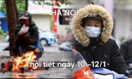 Hà Nội mưa nhỏ, rét đậm dịp cuối tuần
