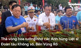 Dâng hương tưởng nhớ các anh hùng, liệt sĩ tàu Không số Vũng Rô