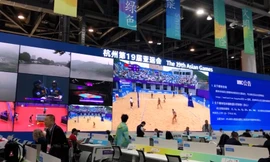 Bên trong trung tâm báo chí hiện đại Asiad 19 tại Trung Quốc