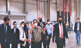 Thủ tướng khảo sát dự án làm đường và dự lễ khánh thành nhà máy 250 triệu USD ở Bình Phước