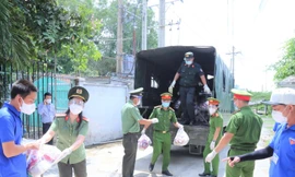 Tuổi trẻ Công an Bình Dương xuất quân hỗ trợ tuyến đầu chống dịch 