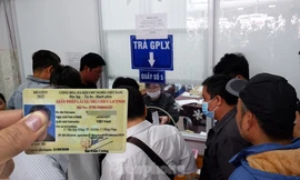 Bình Dương tiếp tục cấp đổi giấy phép lái xe