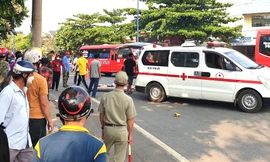 Sau va chạm khiến một phụ nữ tử vong, tài xế lái xe tải bỏ chạy khỏi hiện trường