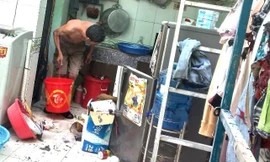 Nổ hầm cầu, một cô gái bị thương