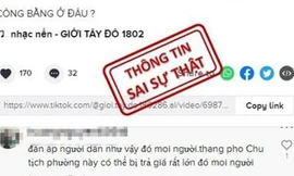 Thông tin sai sự thật, Tiktoker nổi tiếng bị xử phạt