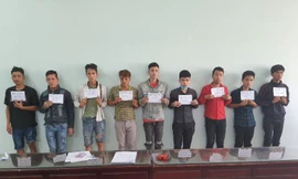 Nhóm nghi can bị bắt giữ