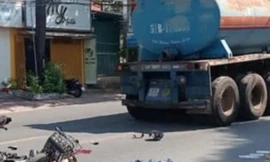 Bé trai 13 tuổi đi xe đạp điện tử vong sau va chạm với xe bồn