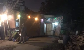 Công an lấy lời khai tại hiện trường