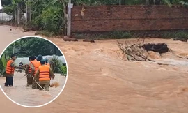 Bình Phước di dân vì nước bất ngờ dâng cao gần 2m