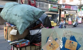 Đổi rác thải lấy khẩu trang 'xịn' phòng dịch Covid-19