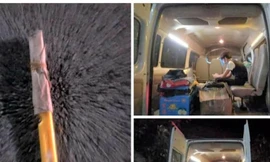 F0 kích động đập phá, cầm dao uy hiếp y bác sĩ trong khu điều trị COVID-19 ở Bình Dương