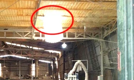 Bình Dương: Sập mái tôn nhà xưởng, một nhân viên tử vong