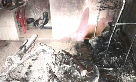 Phòng trọ của đôi nam nữ ở Bình Dương bốc cháy dữ dội trong đêm 