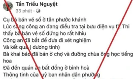 Công an triệu tập nữ sinh đăng thông tin cụ bà bán vé số mắc COVID-19 